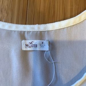 Hollister white tank top